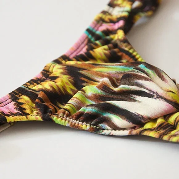 Mens Colorful Print Thong Handmade - Picture 5 of 6